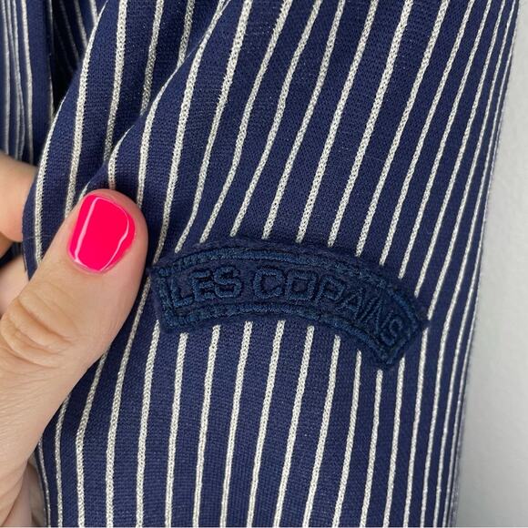 Les Copains Navy Stripe One Button Blazer Size 46 (M) - Picture 4 of 15